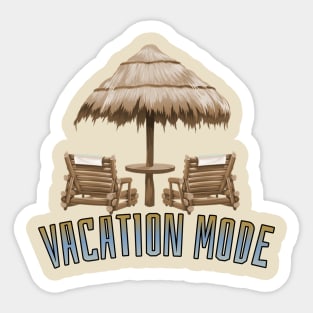 Vacation mode Sticker
